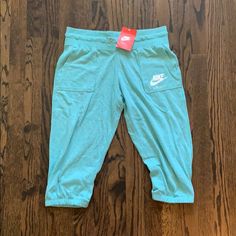 Size: Large New With Tags Girls Blue Nike Capri Sweats Smoke Free Home Nike Bottoms, Blue Nike, Nike Blue, Kids Nike, Kids Bottoms, Capri, Color Blue, Sweatpants, Blue Color