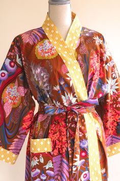 CUSTOM Luxury Kimono Robe - Choose Fabric - Cotton Kimono Robe Please allow time for production This is a Made To Order KIMONO ROBE Custom Made Kimono Robe. Hand sewn custom robe  Production lead time is 3-4 weeks from the date of the purchase/receipt.  Please provide measurement for Custom Kimono Robes. We are not accepting return/exchange for Custom Item. Please see pictures for  Finish Robe Look prior proceed making purchase. Recommend to ask as many questions you may have. You will get :  * Luxury Kimono, Custom Robes, Kimono Robes, Summer Kimono, How To Make Rope, Cotton Kimono, Pajama Robe, Womens Robes, Carlisle