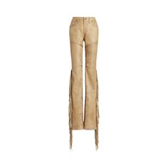 Fringe Pants, Ralph Lauren Collection, Trousers Women, Women Collection, Crew Neck Sweater, Women Brands, Men Dress, Designing Women, Calf Skin