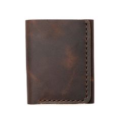 Leather Trifold Wallet - Heritage Brown Popov Leather Full Grain Leather Wallet, Leather Trifold Wallet, Engraved Initials, Horween Leather, Flip Out, Long Trips, Personalized Keychain, Trifold Wallet, Custom Engraving