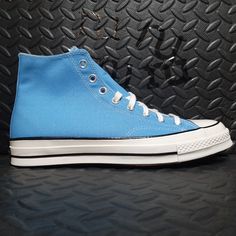 Converse Chuck Taylor All-Star 70 Hi University Blue 171566c Size 10.5 No Box......(Kp29) Converse Slip On Shoes, Converse One Star Black, Converse Shoes Men, Converse All Star Mens, Yellow Converse, Converse Slip On, Converse Brown, Black Shoes Sneakers, Black High Top Sneakers