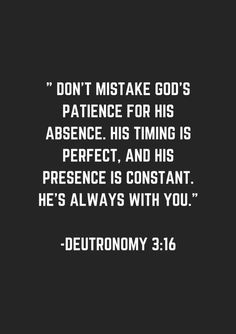 a black and white photo with the words, don't make god's presence for