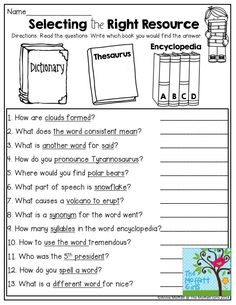 worksheet for reading the right resources to help students understand what they are reading