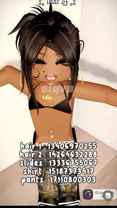 Not mine. Berry Avenue Baddie Outfit Codes, Cute Y2k Outfits, Latina Baddie, Desenho Tom E Jerry, Skins Roblox, Code Clothing, Roblox Decals, Pic Code