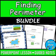 the perimeter bundle includes four different activities to help students learn how to find and use them