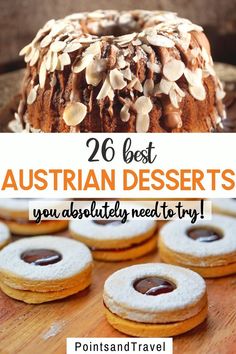 26 Best Austrian Desserts You Absolutely Need to Try! Austrian Dessert Recipes, Austrian Christmas Recipes, European Pastry Recipes, Austrian Food Recipes, Eastern European Desserts, Easy Austrian Recipes, Austrian Recipes Traditional, Austrian Christmas Traditions