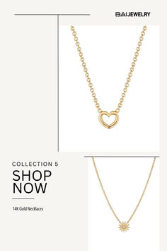 Founded by actress, producer, and songwriter Bailey Bass, BaiBai Jewelry offers the finest jewelry for everyday wear. Each 14k gold necklace is made to order from recycled materials, sourced and cast in NYC. Shop the best 14k jewelry today by clicking the link. Classic Heart Cut Jewelry For Everyday, Everyday Yellow Gold Heart Cut Jewelry, Classic Yellow Gold Jewelry For Valentine's Day, Yellow Gold Minimalist Heart Necklace, Classic Everyday Heart-shaped Jewelry, Classic Jewelry With Delicate Chain For Valentine's Day, Yellow Gold Open Heart Necklace For Everyday, Classic Open Heart Jewelry For Everyday, Classic White Gold Heart Necklace For Everyday