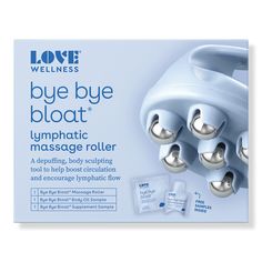 Bye Bye Bloat Lymphatic Massage Roller - Love Wellness | Ulta Beauty Bloat Massage, Skincare Cabinet, Inner Health, Lymph Drainage, Love Wellness, Tighter Skin, College Essentials, Spa Day At Home, Water Weight