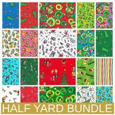 the half yard bundle includes many different patterns