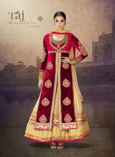 Designer Anarkali Suit Designer Anarkali Suits, Churidar Suits, Lehenga Style, Brown Wedding, Velvet Clothes