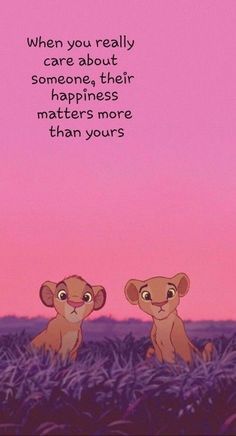 two little monkeys sitting in the middle of a field with an inspirational quote above them