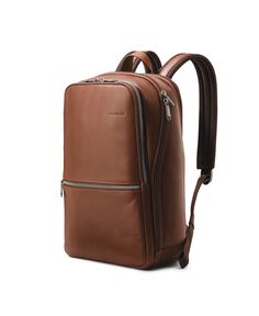 Classic with a modern twist, the Slim Backpack offers comfort and ample organization, ideal for the modern professional. With a large main compartment, additional organization at front panels, with an air mesh back panel and straps, the Slim Backpack is perfect for a professional on-the-go. Slim Backpack, Sac Lunch, Laptop Rucksack, Classic Backpack, Laptop Pocket, New Classic, Top Grain Leather, Classic Leather, Laptop Backpack