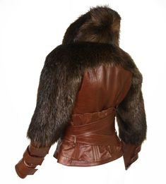 Tom Ford for Gucci F/W 2003 Collection Cognac Color Leather Fur Corset Jacket 42 For Sale 2 Fur Corset, Corset Jacket, Tom Ford For Gucci, Tom Ford Gucci, Runway Outfits, Gucci Brand, Cognac Color, Gucci Leather, Womens Toms