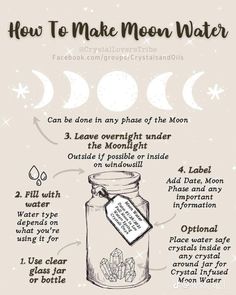 Make Moon Water, Witch Guide, Moon 2024, The Colour Of Magic, Moon Activities, White Magic Spells, Witchcraft Spells For Beginners, Moon Magick