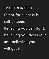 a black and white photo with the words, the strongest factor for success is self -