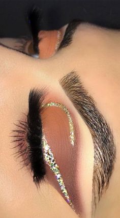 Different Eyeshadow Looks, Glam Eye Makeup Looks, Soft Glam Eye Makeup, Eye Makeup Trends, Glam Eye Makeup, Evening Eye Makeup, Eye Makeup Set, Glitter Makeup Looks, Wedding Eye Makeup