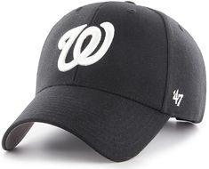 a black hat with the washington nationals logo on it