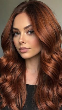 fall hair colors dark copper Warm Autumn Hair Color