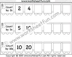 worksheet showing the numbers and countings for children to learn how to count