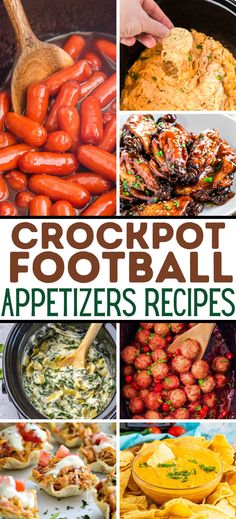 Crock Pot Appetizers – If you’re looking for simple and quick appetizers for your next party, these easy crock pot appetizers will save your time and sanity! Easy slow cooker appetizer recipes fit to feed a whole crowd! Game day appetizers, game day party recipes, football food, football party appetizers, game day appetizers dips, football game snacks, hot dip superbowl dips easy, superbowl party food ideas. Tailgate Easy Appetizers, Foot Ball Party Foods, Superbowl Apps Easy, Game Day Appetizers Crock Pots, Football Themed Snacks Appetizers, Football Dip Ideas, Healthy Gameday Appetizers, Football Food Healthy Easy