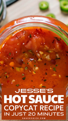 Jesse Hot Sauce Recipe Jalapeno Hot Sauce Recipe Homemade, Spicy Hot Sauce Recipe, Mild Hot Sauce Recipe, Basic Hot Sauce Recipe, Hot Sauce Recipe, Chili Pepper Hot Sauce Recipe, Smoked Vegetables, Homemade Hot Sauce