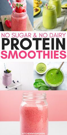 no sugar and no dairy protein smoothies