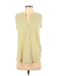 Papermoon Sleeveless Blouse Size: Small Tops - used. 100% POLYESTER | Papermoon Sleeveless Blouse: Yellow Tops - Size Small Cheap Yellow Semi-stitched Blouse Piece, Yellow Tops, Yellow Top, Small Tops, Sleeveless Blouse, Sleeveless Top, Women Handbags, Womens Tops, Handbags