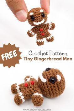 crochet pattern tiny gingerbread man