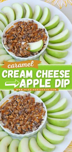 Caramel Cream Cheese Apple Dip, 4th of July party ideas, easy dessert dip recipes