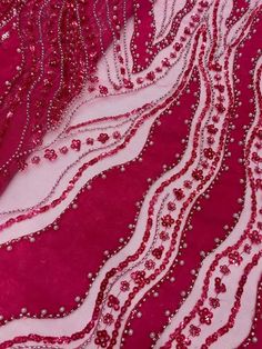 This high quality Fabric is measured in 5 Yards With Embroidered Beading and Sequin. It is soft, very delicate and beautiful. This high Quality Fabric is made with Fashion embroidered rhinestones can be used in making party wedding dresses, skirts, shawls, scarves and other other fashion apparels as you would like. Size : Length : 5 yards (180 inch). Width: 50 inch (Please allow slight deviation for the measurement data ,±1 inch) Material: 100% Polyester, Tulle Lace Fabric, Eco-Friendly embroide Elegant Pink Embroidered Fabric For Festive Occasions, Elegant Pearl Embroidered Fabric For Celebration, Elegant Embellished Embroidered Fabric For Celebration, Elegant Red Embellished Sequin Fabric, Elegant Pink Sequin Fabric For Celebration, Elegant Embellished Embroidered Fabric For Ceremony, Elegant Red Embroidered Fabric With Sequins, Pink Sequin Fabric With Rhinestones For Party, Elegant Pink Embroidered Sequin Fabric