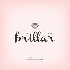 a pink background with the words brillar and a diamond