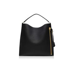 Tom Ford GRAIN LEATHER ALIX LARGE HOBO - Women | TomFord.com Tom Ford Fashion, Women's Handbags, Fashion Today, Isabel Marant, Leather Handle, Tom Ford, Inside Pocket