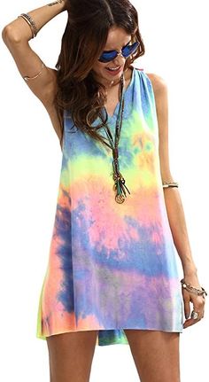 Shop #Amazon fashion's hottest tie dye looks to rock out this summer!  #Amazon #Amazon fashion #Amazon fashion finds #tiedye #tie-dye #tiedyeshirts tie dye, cute tie dye outfits, rainbow tie dye, tie dye background, tie dye designs, tie dye dress, tie dye fashion, tie dye hoodies, tie dye ideas, tie dye outfits, tie dye patterns, tie dye sweatshirt, tie dye t shirts, tie dye dresses Very Short Dress, Tie Dye Tunics, Tunic Tops Casual, Rockabilly Dress, Tops Casual, Tee Shirt Dress, Festival Looks, Dyed Dress, Tie Dye Dress