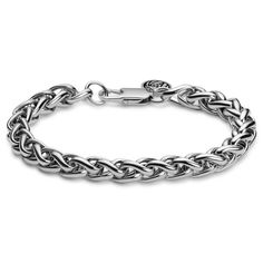 * Surgical-grade stainless steel
 * Secure lobster-claw clasp
 * Scratch & tarnish resistant Bracelet For Boys, Bracelets Adjustable, Mens Bracelets, Anchor Bracelet, Wristband Bracelet, Paracord Bracelets, Steel Necklace, Silver Man, Steel Bracelet