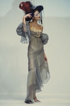 90s Haute Couture, John Galliano 90s, Galliano Dress, Haute Couture Runway, 90s Slip Dress, Bias Cut Dress, Fashion Project, Couture Runway, Ball Gown Dresses