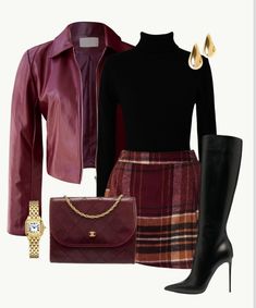 Wag Outfits, Plaid Skort, Date Night Outfits, Outfits For Fall, Woman Dress, Inspo Outfit, Causual Outfits, Fall Baby