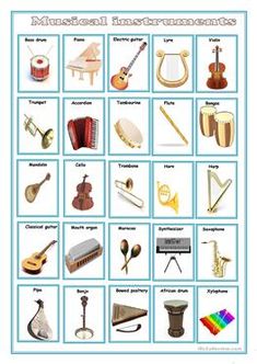 an image of musical instruments poster