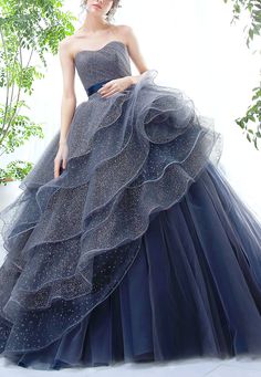 2 In 1 Gown, Structured Gown, Simple Gowns, Gowns Dresses Elegant, Stylish Short Dresses, Wedding Ideas Dresses, Trendy Dress Outfits, Blue Wedding Dresses