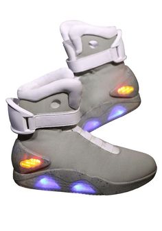 PRICES MAY VARY. Size: Size 12 100% polyester High-top shoe style with textured sole Elastic band laces with adjustable hook and loop fastener strap around the ankle Shoes light up on outer side like in the movie The Fun Costumes Back to the Future 2 Shoes Are you looking for a way to stand out from the crowd? Look no further than the Back to the Future 2 Adult Light Up Shoes from Universal Studios. These officially licensed shoes are replicas of the ones worn by Marty McFly in the classic movie Light Movie, Fun Costumes, Custom Chevy Trucks, High Top Shoe, Marty Mcfly, Light Up Shoes, Ankle Shoes, Back To The Future, To The Future