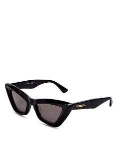 Bottega Veneta Cat Eye Sunglasses, 53mm Jewelry & Accessories - Bloomingdale's Bottega Veneta Sunglasses, Sunglasses Collection, Cat Eyes, Designer Sunglasses, Bottega Veneta, Cat Eye Sunglasses, Cat Eye, Sunnies, Black Gray