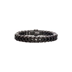 This men's leather bracelet adds a polished look to any outfit. This men's leather bracelet adds a polished look to any outfit. Click on this JEWELRY & WATCHES GUIDE to learn about fit, styles, materials and more! BRACELET DETAILS Length: 8.25 in. Clasp: box Metal: stainless steel Plating: black Finish: polished Packaging: boxed Size: 8". Color: Two Tone. Gender: male. Age Group: adult. Modern Leather Braided Bracelet With Black Band, Modern Braided Leather Bracelets With Black Band, Modern Leather Braided Bracelet For Everyday, Black Leather Braided Bracelet With Stainless Steel Clasp, Classic Leather Bracelets For Everyday, Modern Leather Wristband With Black Band, Classic Leather Jewelry With Black Band, Black Leather Bracelet With Leather Strap, Black Leather Bracelets With Leather Strap