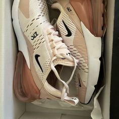 Brand New Cream Running Shoes With Round Toe, Nike White, White Nikes, Me Too Shoes, Nike Shoes, Nike Women, Pink White, Athletic Shoes, Size 7