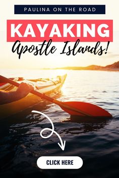 kayaking in the ocean with text overlaying it that reads kauauna on the road