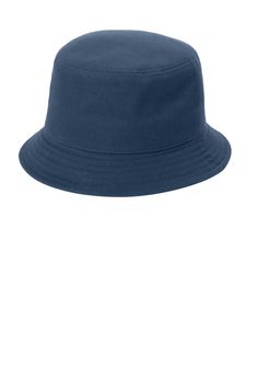 Twill Short Brim Bucket Hat - RIVER BLUE NAVY - L/XL | Port Authority Twill Short Brim Bucket Hat in River Blue Navy Size Large/XL | Cotton Rhinestone Hotfix, Blue Bucket Hat, River Blue, Blank Apparel, Blue River, Port Authority, Custom Patches, Twill Shorts, Patterned Sheets