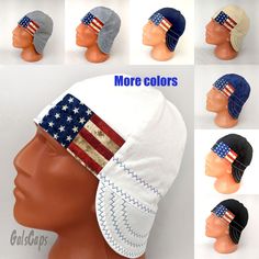 Selling reversible Welding or Biker caps, made with 100% cotton fabric. This is the 6-panel design which will give you the best fit possible! No cardboard inside. The best way to ensure you get a proper fit is to measure your head around the widest point across your ears (for deep crown),  above your ears (for shallow crown) comfortably.  Please measure your head for more accurate hat sizing. All caps come from a pet-free and smoke-free environment.  I prewash and dry all fabric. If you dry your Welding Cap, Welding Caps, Decorative Stitching, Panel Design, Caps Hats, Accessories Hats, Made In Usa, Art Collection, Cotton Fabric