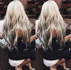 Blonde Underneath Hair, Black To Blonde Hair, Long Platinum Blonde, Platinum Hair Color, Pia Mia, Platinum Blonde Hair Color