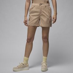 Keep your style game on point with these go-to shorts. Comfort meets functionality with a smooth, water-repellent twill fabric and cargo-style pockets. We added a dash of classic Jordan style for good measure. Sporty Bermuda Cargo Shorts, Utility Cargo Shorts With Short Legs, Sporty Knee-length Cargo Shorts, Sporty Short Cargo Pants With Multiple Pockets, Sporty Cargo Shorts With Side Pockets, Utility High-waisted Cargo Shorts, Sporty Cargo Bottoms Short Length, Sporty Cargo Style Short Length Bottoms, Sporty High-waisted Bermuda Shorts With Pockets