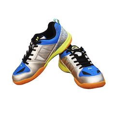 Badminton Footwear Badminton Shoes, Shoes Blue, New Balance Sneaker, Blue Shoes, Blue And Silver, Sneakers, Silver