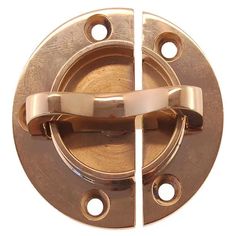 an image of a door handle with two holes in it's center and one missing