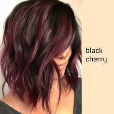 Cherry Highlights, Pelo Color Vino, Cherry Hair Colors, Blond Girl, Cherry Hair, Fall Hair Color For Brunettes, Hey Gorgeous, Pinterest Hair, Burgundy Hair